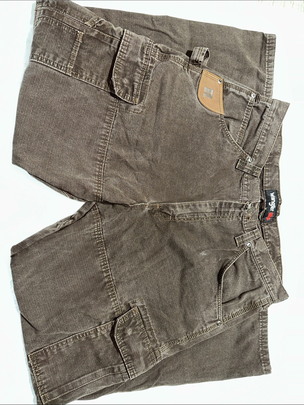 Wrangler Rigs Workwear Brown Cargo Pants